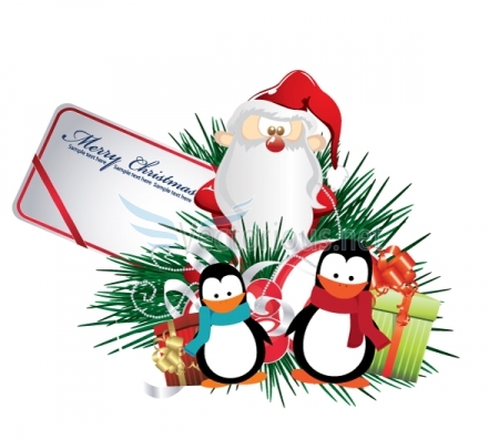holiday vector illustration - christmas greeting card - Stock ...