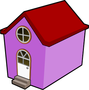 Bigredsmile A Little Purple House clip art Free Vector