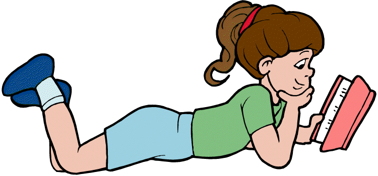 free clipart girl reading book - photo #5