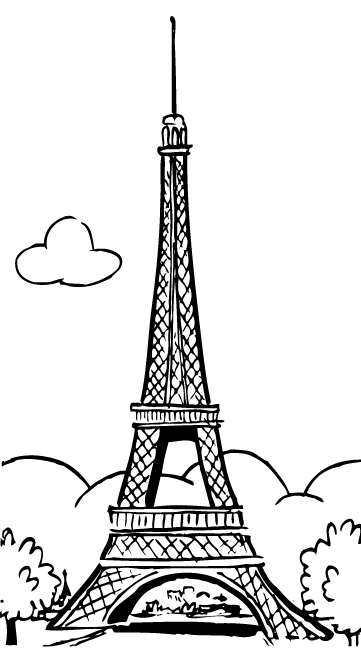 Eiffel Tower Drawing Cartooneiffel Tower Drawing Nihgab « Travels ...