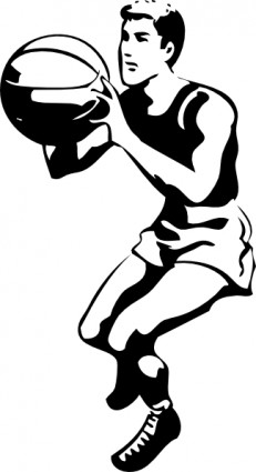 Basketball Player clip art Vector clip art - Free vector for free ...