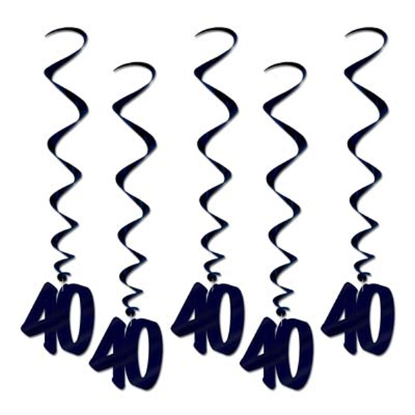 40th Birthday Dangling Cutouts (5), FREE shipping offer, 50% off ...