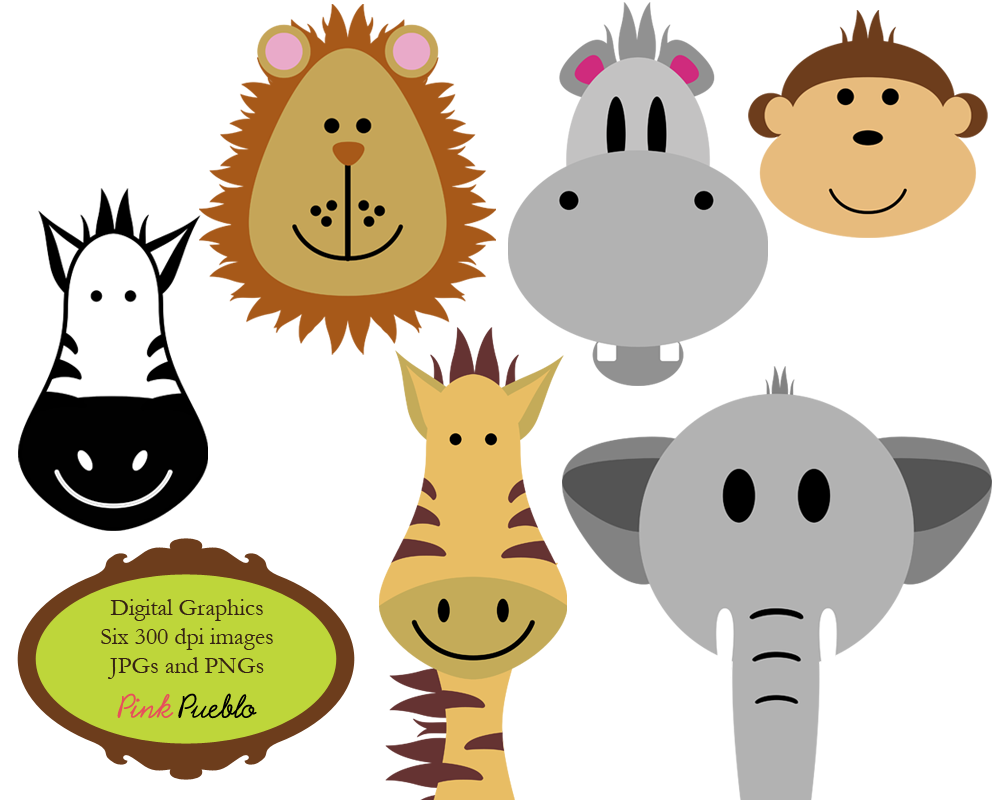 Zoo Animals Clipart - Print Candee