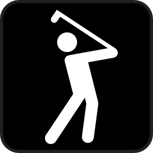 Golf Course clip art Free Vector