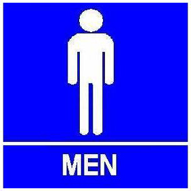 Trimco Signage - ADA Restroom Sign with Braille - Men