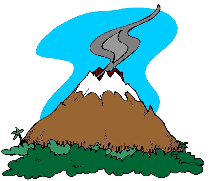 Volcano clip art free clipart outline