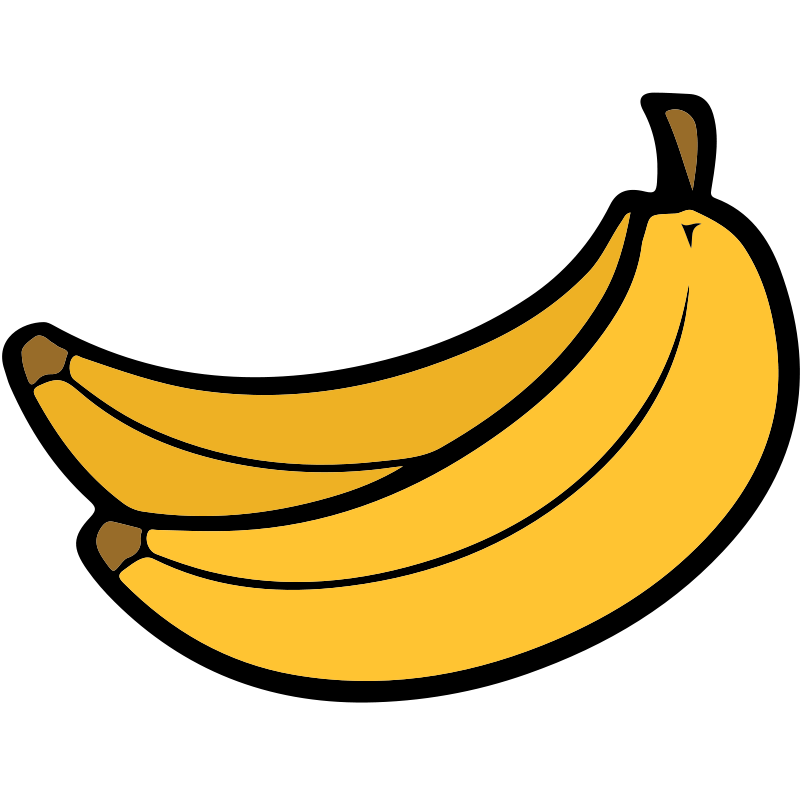 Cute banana clipart