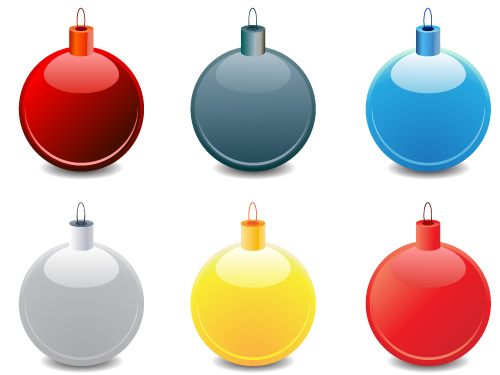 Colorful Christmas Balls Vector Resources - Free Download | Maca ...