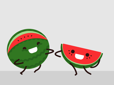 Watermelon by Laura Dumitru - Dribbble