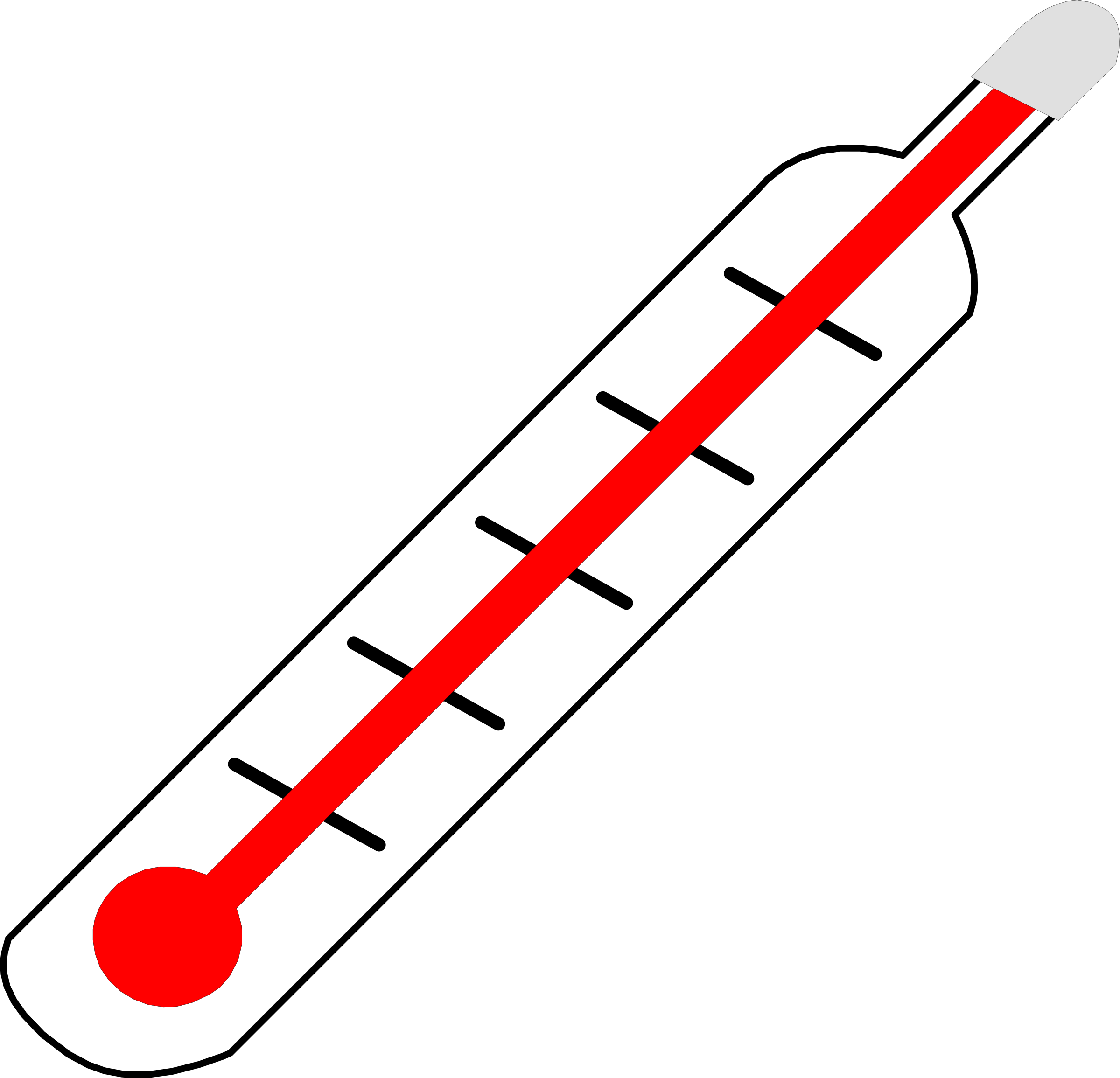 Thermometer hot clipart