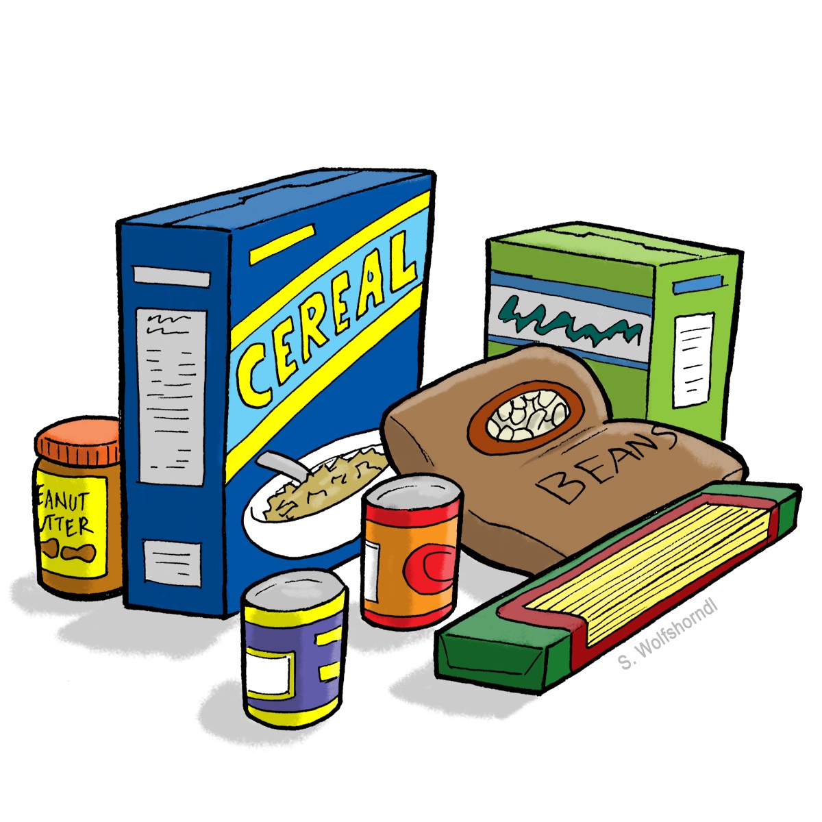 Canned food clipart no background