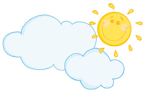 Clipart sun and clouds