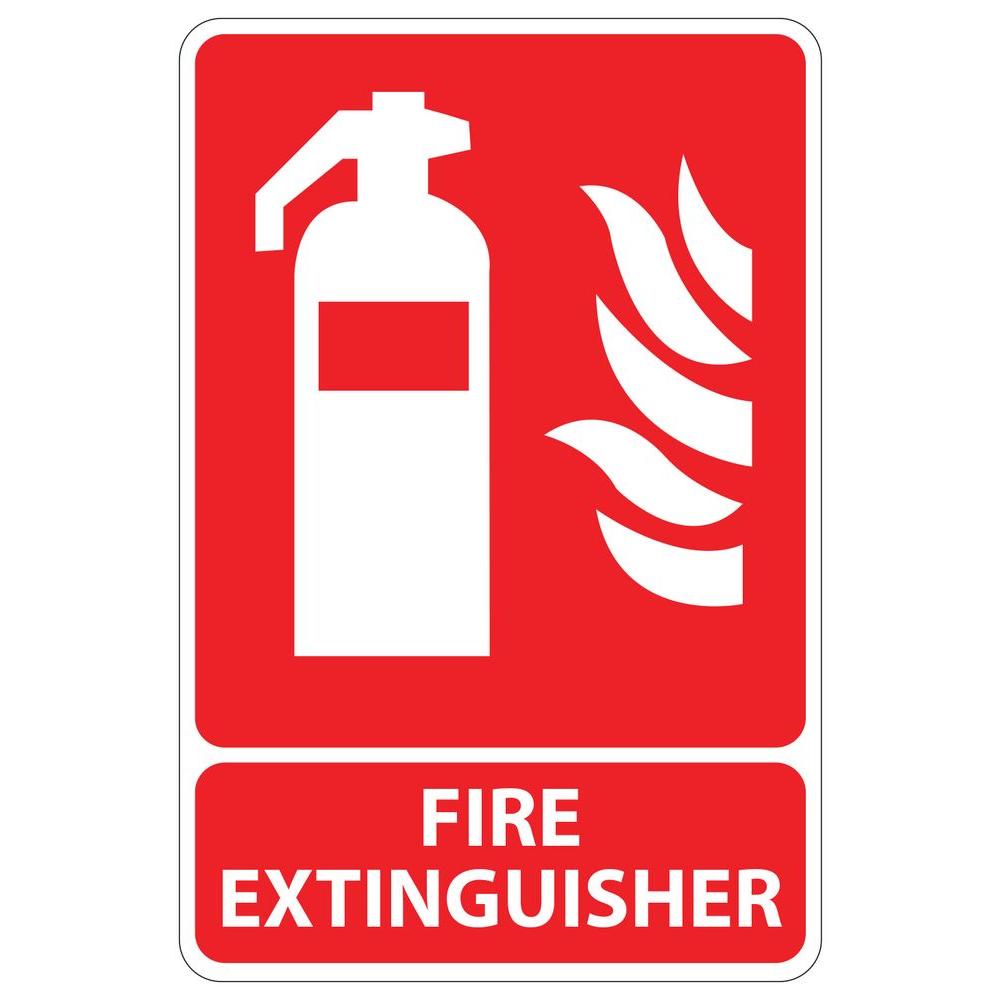 Rectangular Plastic Fire Extinguisher Sign-PSE-0012 - The Home Depot