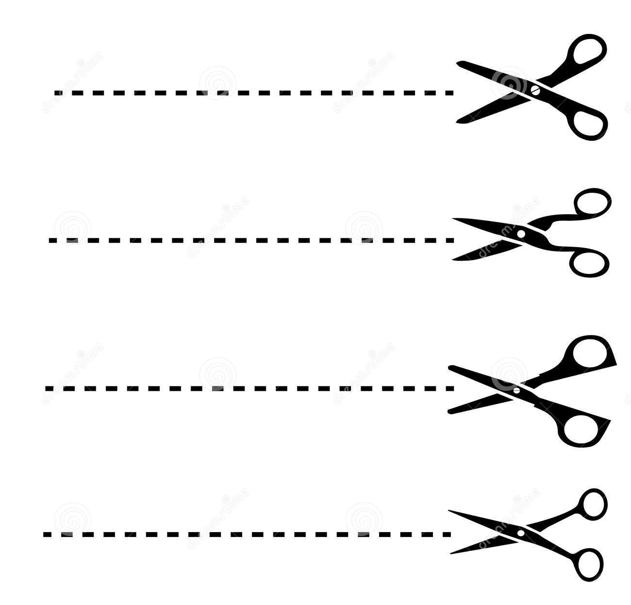 scissors with dotted line clip art - photo #39