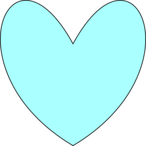 light blue heart clip art - Polyvore