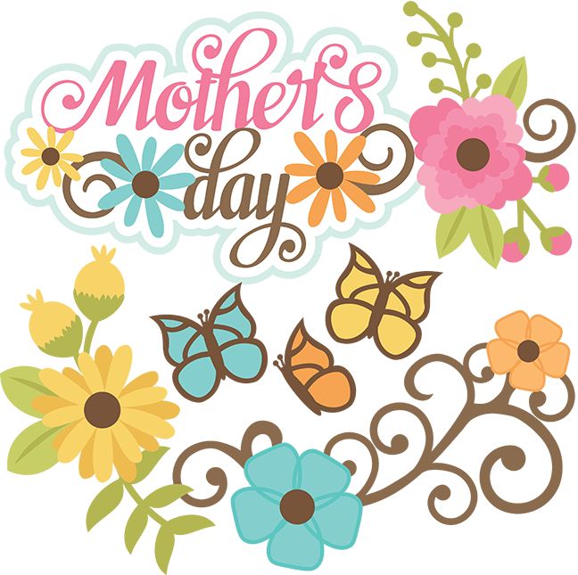 Mothers day flowers clipart
