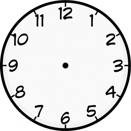 Clipart clock outline