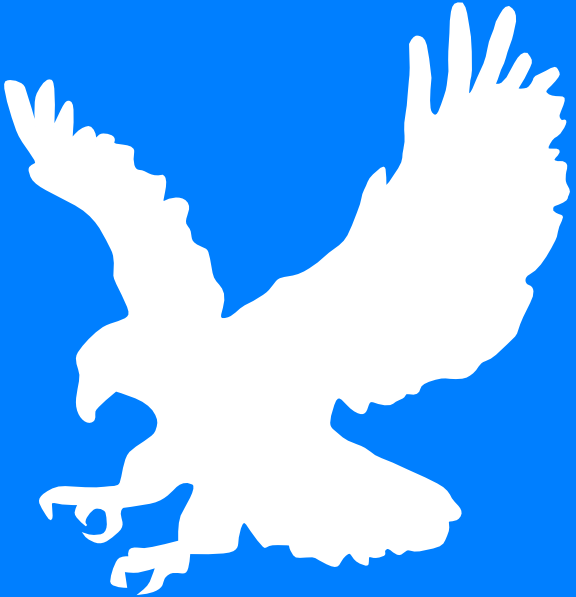 Eagle Silhouette White Logo - ClipArt Best