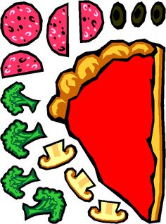Pizza Topping Cut Outs - ClipArt Best