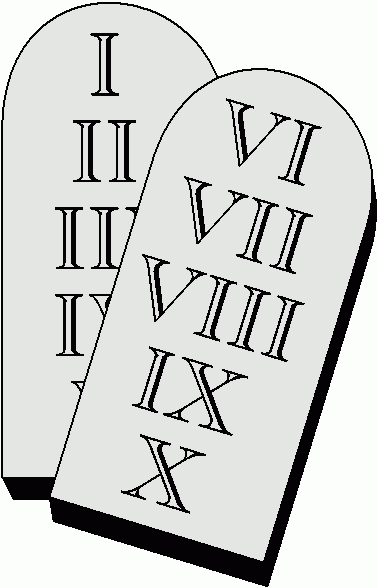 10 commandments tablets clipart