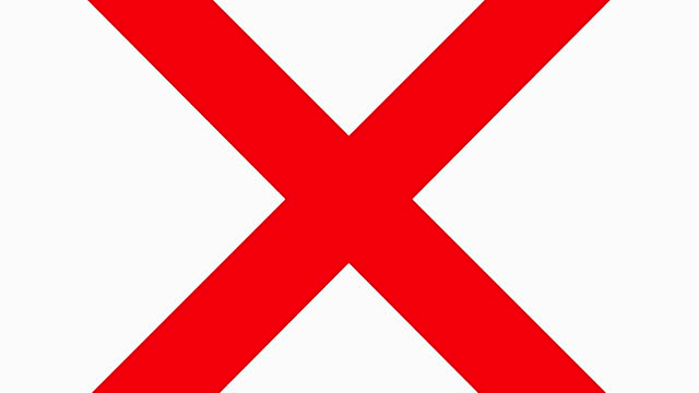 Red X Prohibited Sign Stock Footage Video | Getty Images