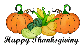 Thanksgiving Clip Art - Pumpkins, Vegetables With Happy Thanksgiving