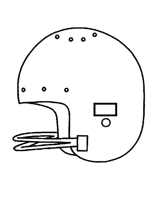 coloring pages of a football helmet | Kids Color Pad