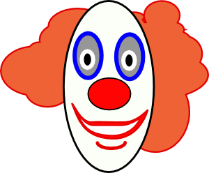 Creepy Clown Face Clip Art - vector clip art online ...