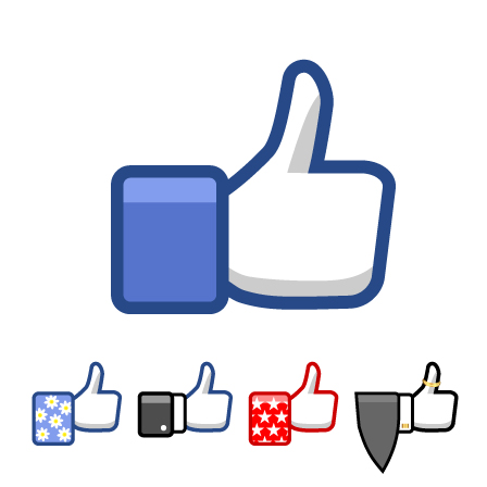 Facebook Like Button Vector - ClipArt Best