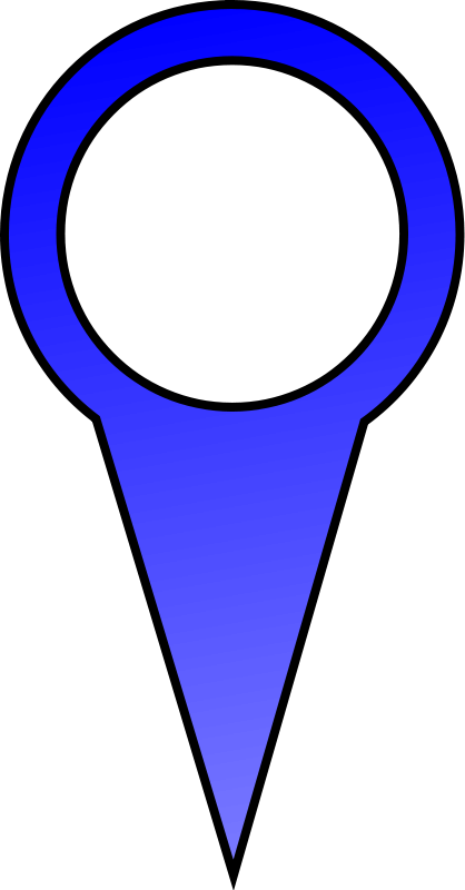 Blue Map Pin Free Vector