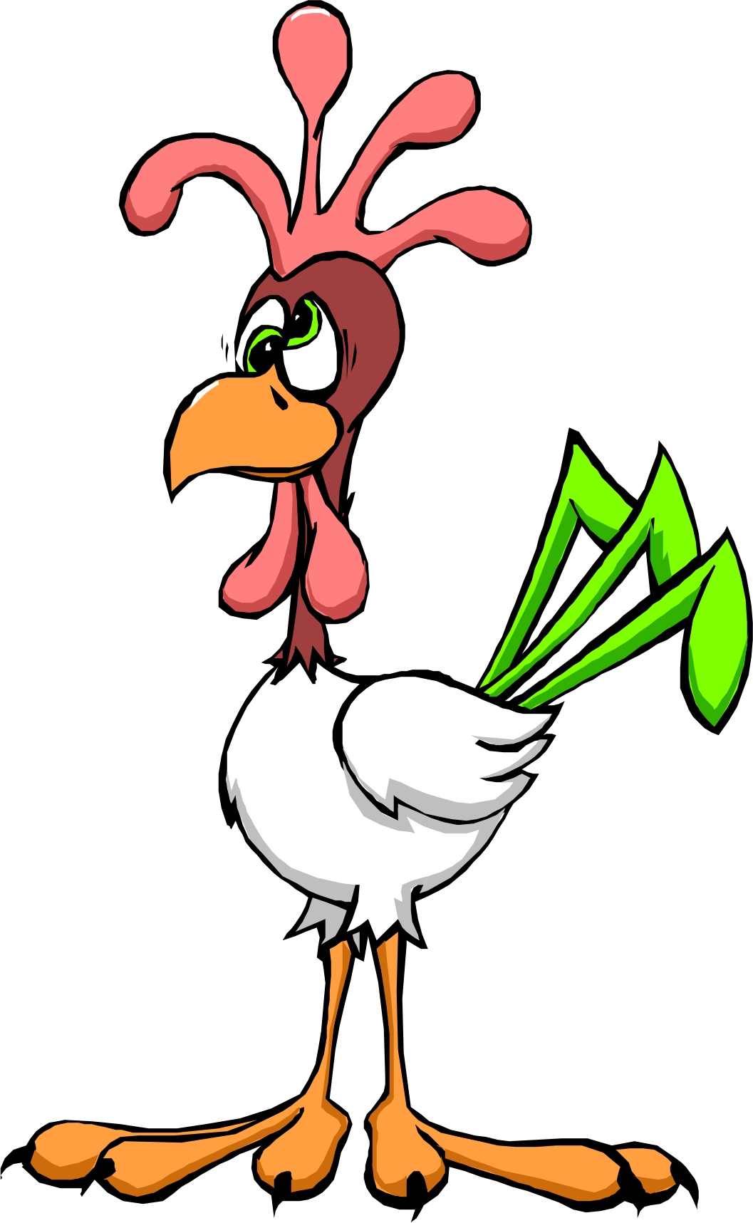 scared chicken clipart free - photo #37