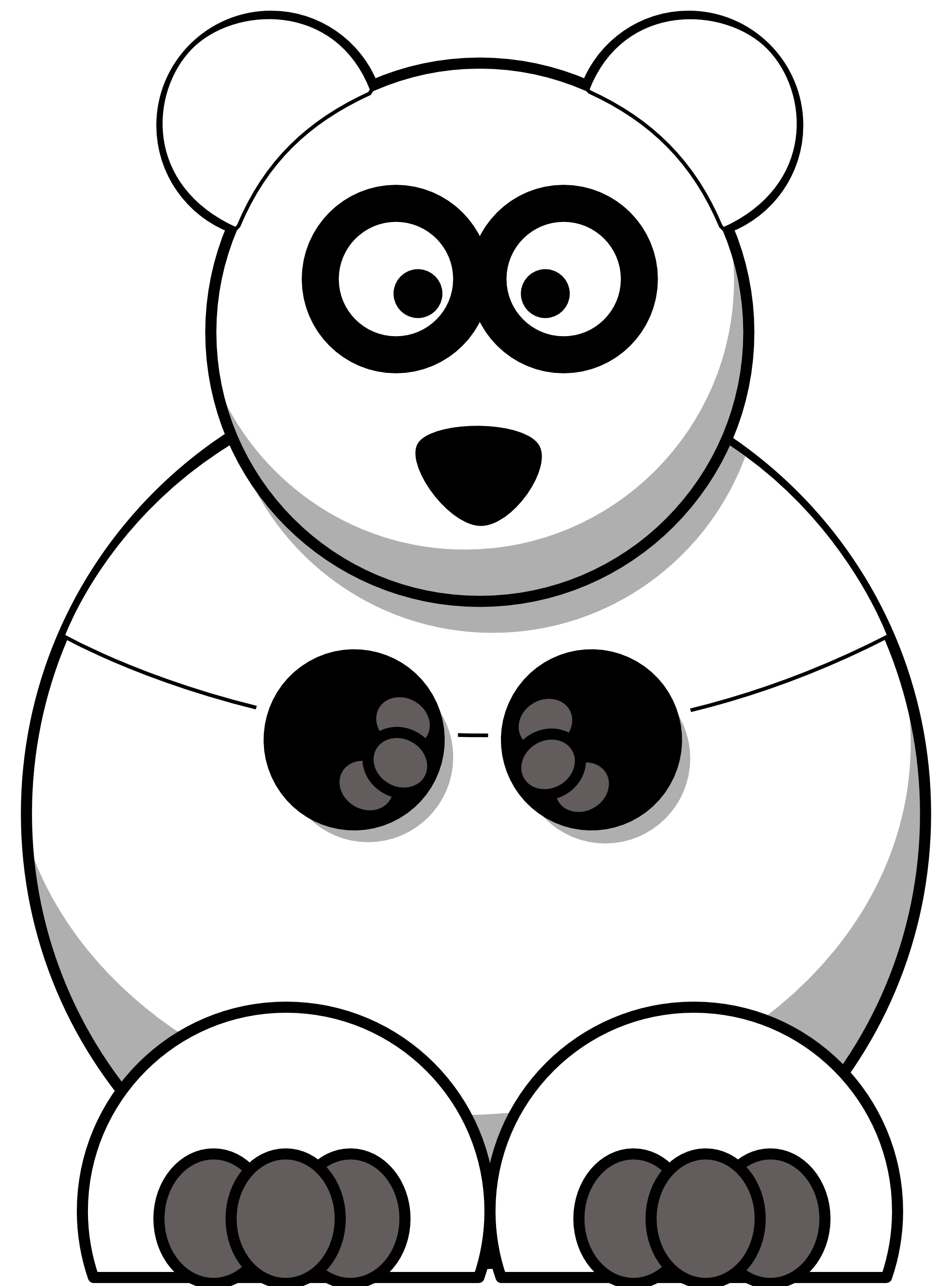 panda bear clip art and coloring pages - photo #18