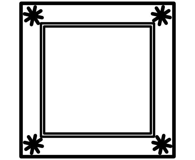 Blank frames for creative souls – Squares… | Wildersoul Colouring Book