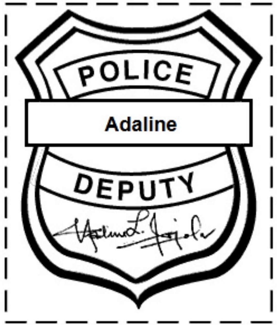 Free Printable Police Badge Template ClipArt Best