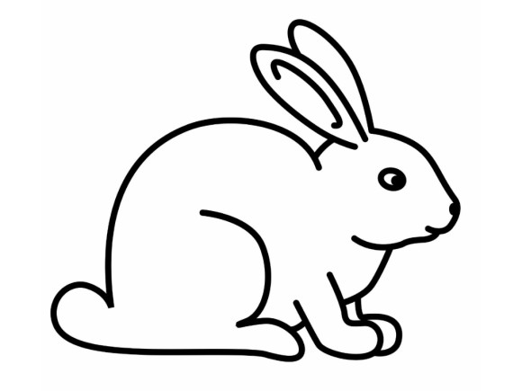 Coloring Pages For Kids Rabbit Bunny - Animal Coloring pages of ...