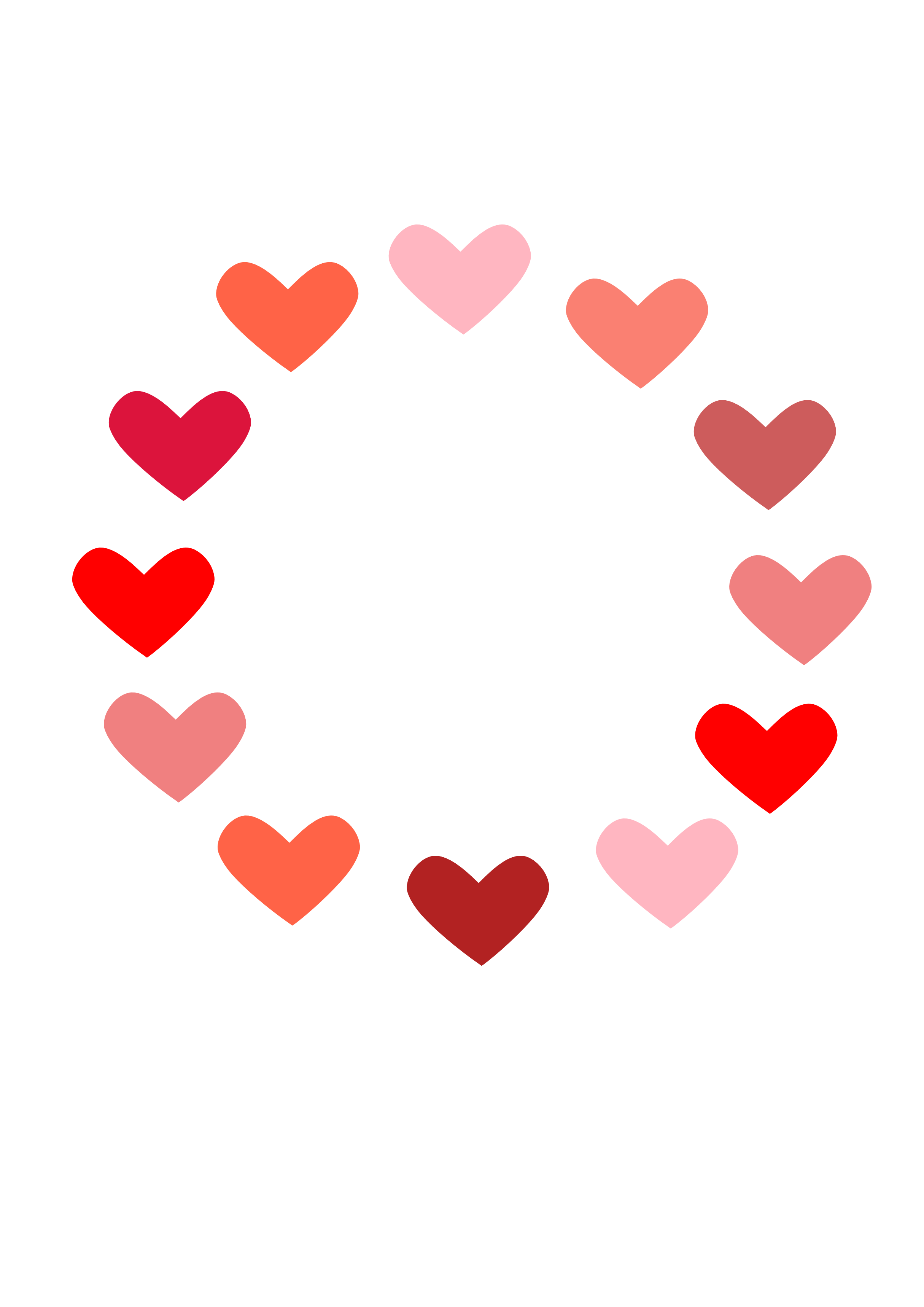 circled in love heart valentine SVG
