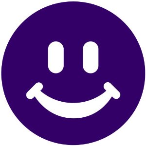 Amazon.com - Smiley Face Decal Sticker (Royal Purple, 8 inch)