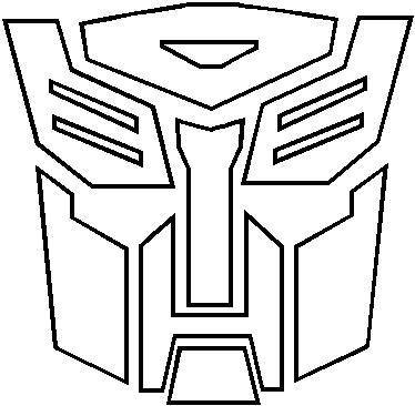 Comic Decals and Cartoon Decals :: Transformers Autobot Outline ...