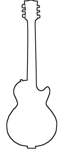 free clipart guitar outline - photo #8