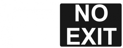 No Exit Sign clip art vector, free vector graphics