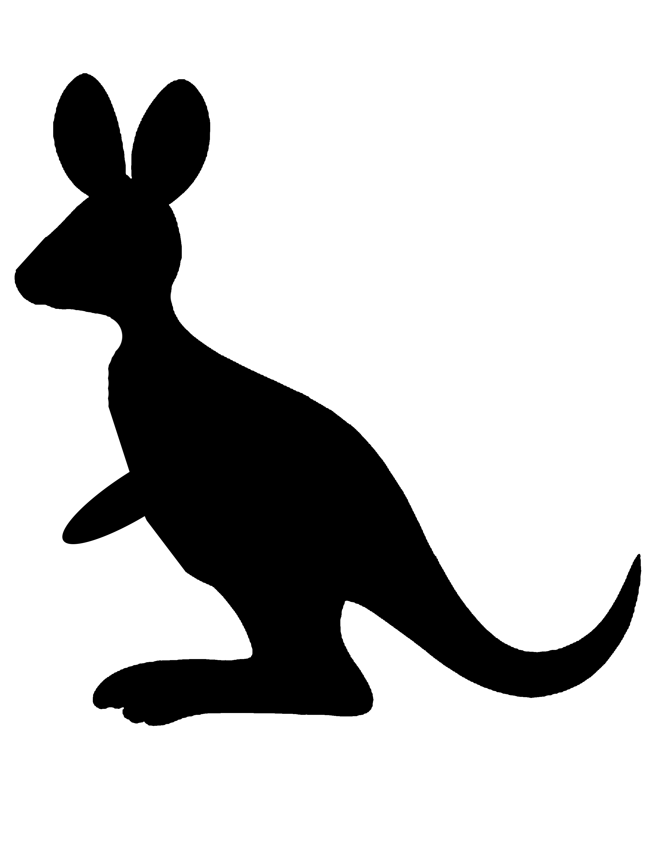 kangaroo footprints clip art - photo #9