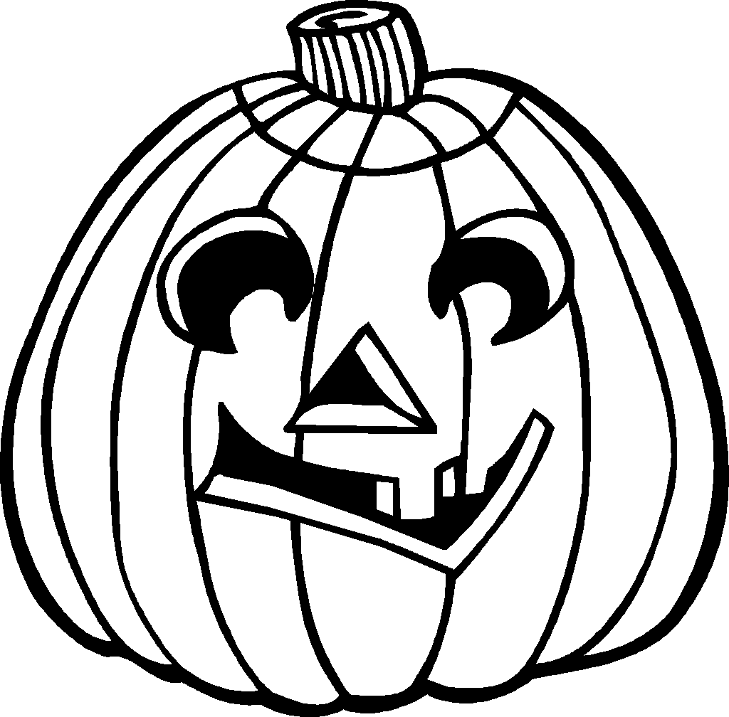 free halloween coloring clipart - photo #3