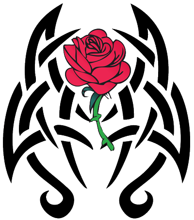 Tribal Rose Tattoos- High Quality Photos and Flash Designs of ...