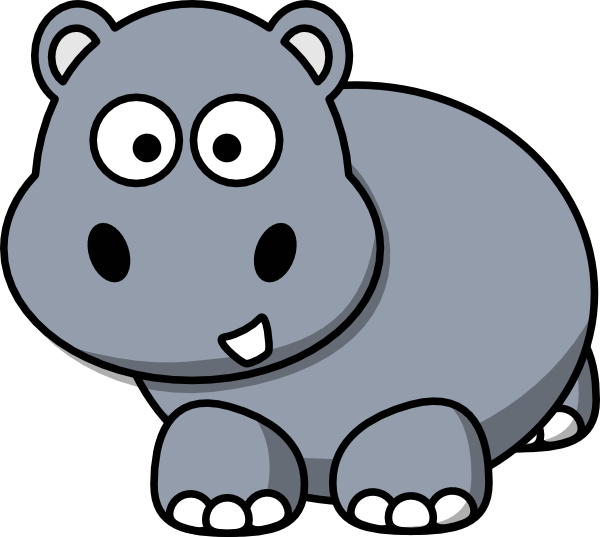 Cute Baby Hippo Clipart