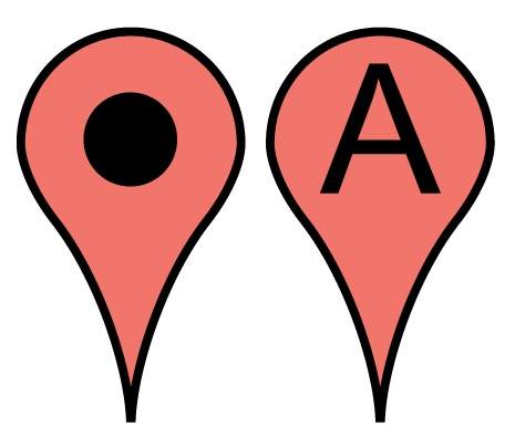 Free Google Maps Pointer Icon Vector | Free Download