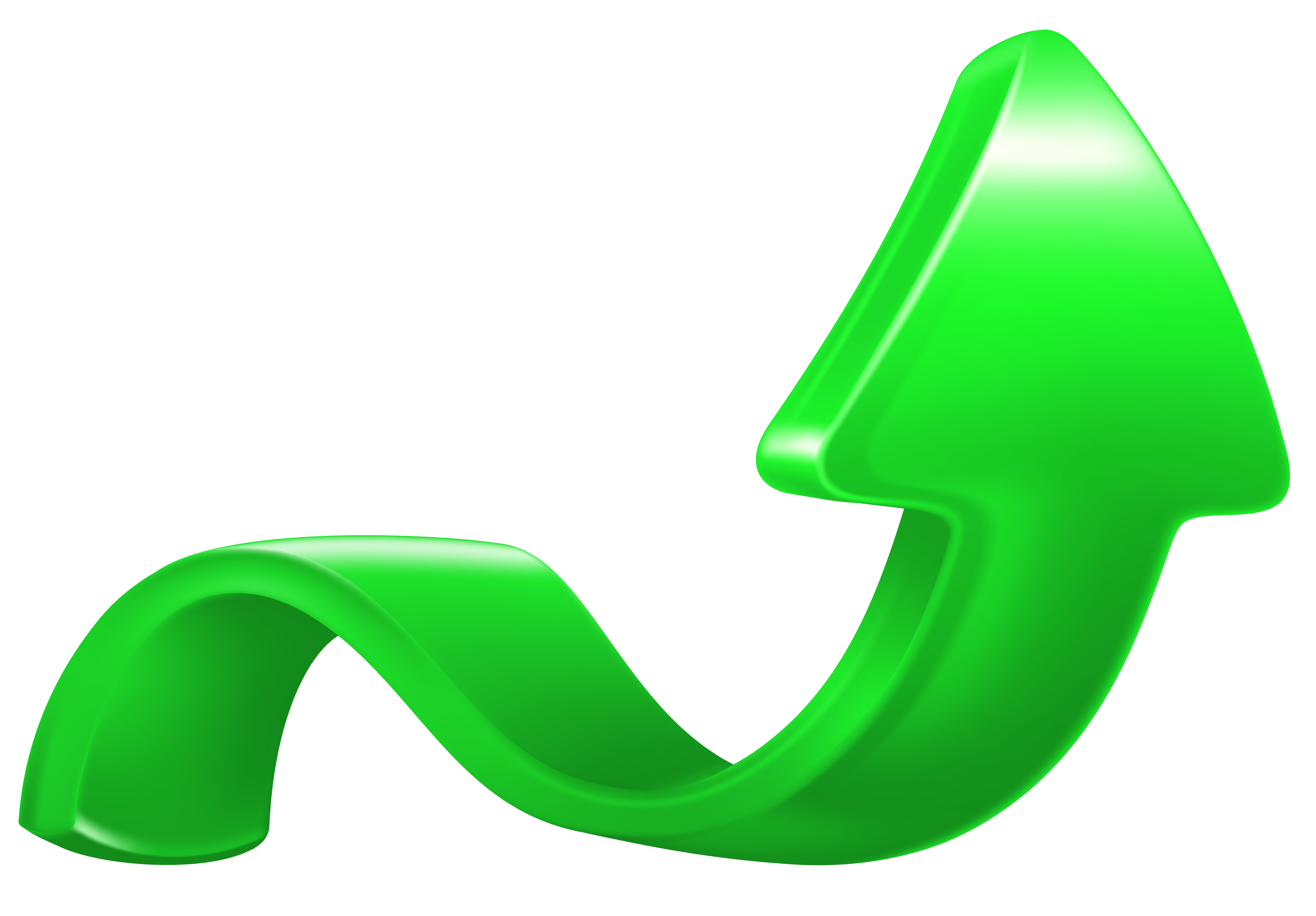 Increase Arrow Green PNG Clip Art Image