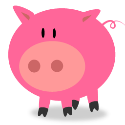 Pink Pig Clipart