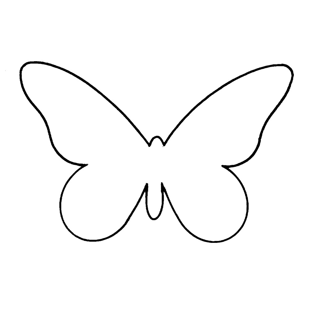 Butterfly Templates Free Print ClipArt Best