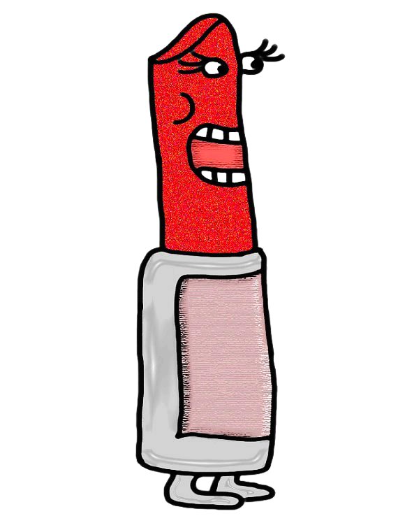 Children's Book Illustrations-Lady Lipstick Clipart Cartoon ...