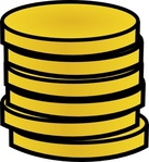 gold_coins_in_a_stack_clip_art ...
